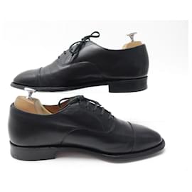 Church's-CHURCH'S CONSUL IV SHOES 7g 41 WIDE BLACK LEATHER BROOF LEATHER SHOES-Black