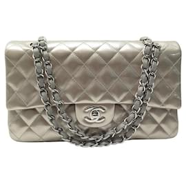Chanel-CHANEL CLASSIC TIMELESS HANDBAG QUILTED LEATHER CROSSBODY HAND BAG-Golden
