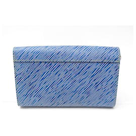 Borsa a tracolla Louis Vuitton Twist in pelle blu con motivo