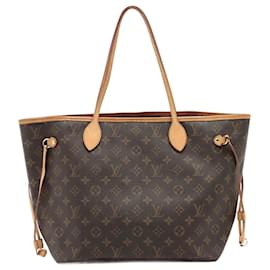 Louis Vuitton-monogramme marron 2011 Pochette du cabas Neverfull MM-Marron