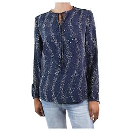 Vanessa Seward Blue star-printed silk shirt - size FR 34 Blue