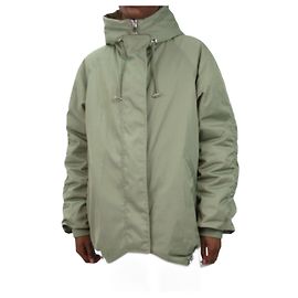 Dorothée Schumacher Grüne Kapuzenjacke mit Reißverschluss – Markengröße 0 Grün