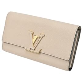 Louis Vuitton-Louis Vuitton Portefeuille capucines-Beige