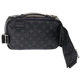 Louis Vuitton-LOUIS VUITTON Monogram Eclipse Bum Bag Shoulder Bag M42906 LV Auth 49918-Other