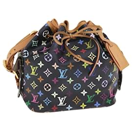 Louis Vuitton-LOUIS VUITTON Monogram Multicolor Petit Noe Bag Black M42230 LV Auth 50386a-Black