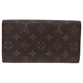 Louis Vuitton-LOUIS VUITTON Monogram Portefeuille International Long Wallet M61217 auth 49971-Monogram