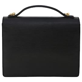 Louis Vuitton-Louis Vuitton Epi Monceau 28 Hand Bag 2Way Black M52122 LV Auth bs7195-Black