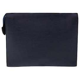 Louis Vuitton-Baño LOUIS VUITTON Epi Poche 26 Bolsa Andigo Azul M41367 LV Auth 50106-Otro