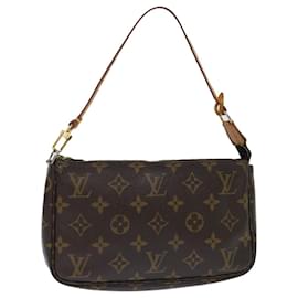 Louis Vuitton-LOUIS VUITTON Monogram Pochette Accessoires Pouch M51980 LV Auth 50290-Monogram