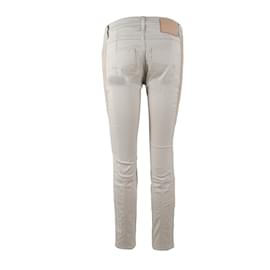 Louis Vuitton-Louis Vuitton Jeans with Beige Stripe-Eggshell