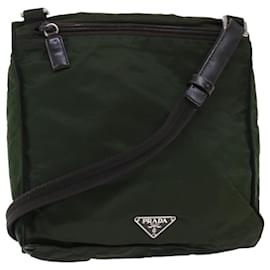 Prada-PRADA Shoulder Bag Nylon Green Auth fm2606-Green