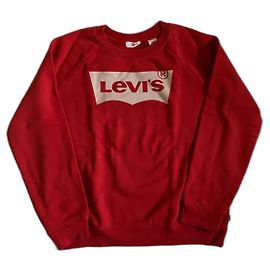 Levi's Red Cotton Sweatshirt with Front Print Red