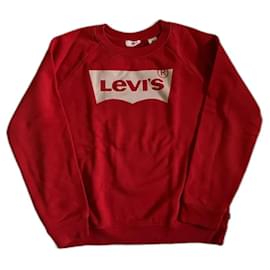 Sudadera Levi's de algodón rojo con estampado Roja