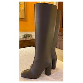 Hermès-Dressage boots 95-Dark brown