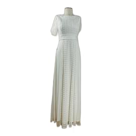 Autre Marque-Kleid und Rüschen-Weiß
