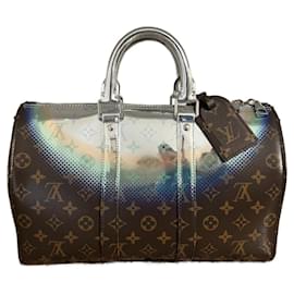 Louis Vuitton-Keepall Nebula 35-Brown,Silvery