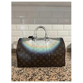 Louis Vuitton-Keepall Nebula 35-Brown,Silvery