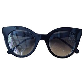 Luisa Spagnoli Black Acetate Sunglasses Black