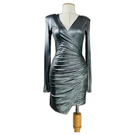 Balmain-Dresses-Silvery
