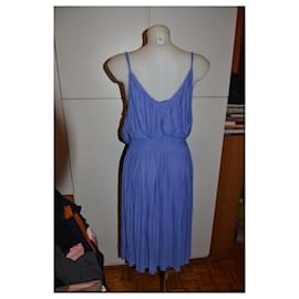 Alberta Ferretti-Vestido midi-Azul claro