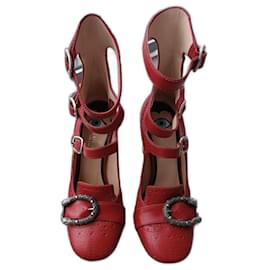 Gucci-Ankle Boots-Dark red