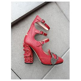 Gucci-Ankle Boots-Dark red