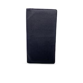 Louis Vuitton-Vintage Black Taiga Porte Chequier Checkbook Wallet-Black
