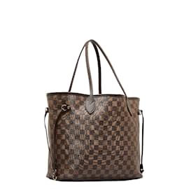 LOUIS VUITTON Neverfull MM Shoulder tote bag N51105 Damier Ebene Used LV