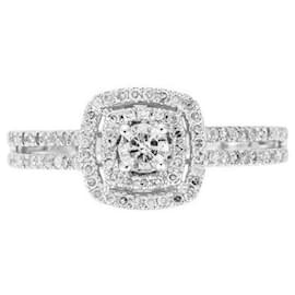 Autre Marque-Ring “Le Diamantaire” T.52 Sparkling Diamond Square-Silvery