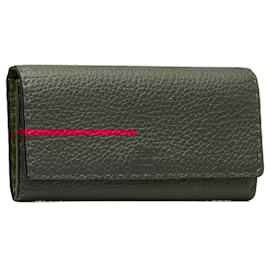 Fendi-Fendi Pink Selleria Leather Long Wallet-Pink