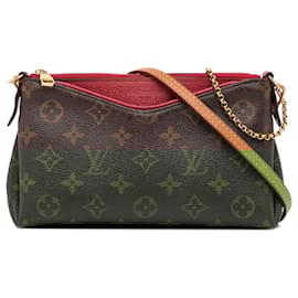 Louis Vuitton-Louis Vuitton Brown Monogram Pallas Clutch-Brown
