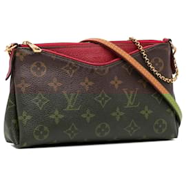 Louis Vuitton-Louis Vuitton Brown Monogram Pallas Clutch-Brown