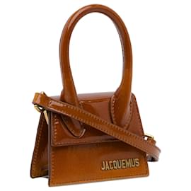 Jacquemus-Jacquemus Brown Patent Le Chiquito Mini Bag-Brown