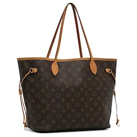 Louis Vuitton-Louis Vuitton Brown Monogram Neverfull MM-Brown