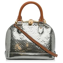 Louis Vuitton-Louis Vuitton Silver Monogram Metallic Alma BB-Silvery