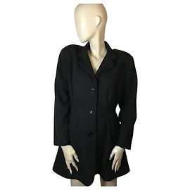Pablo De Gerard Darel Cappotto Pablo Gérard Darel in cotone e lino Blu scuro