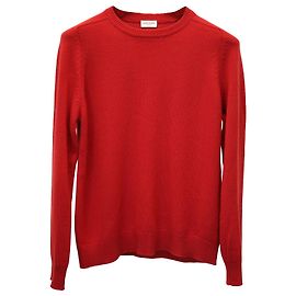 Maglione a maniche lunghe Saint Laurent in cashmere rosso Rosso