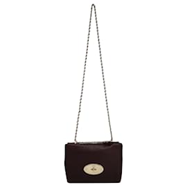 Mulberry-Mulberry Lily Oxblood Small Crossbody Bag in Burgundy Grain Leather-Dark red