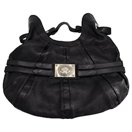 Vintage Gianni Versace Black Leather Purse Pouch Case Bag -  Israel