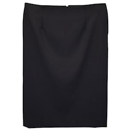 Theory-Theory Pencil Skirt in Black Polyester -Black