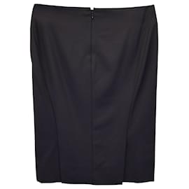 Theory-Theory Pencil Skirt in Black Polyester -Black