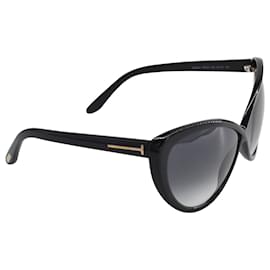 Tom Ford-Gafas de sol estilo ojo de gato con forma de mariposa extragrandes Madison de Tom Ford en acetato negro-Negro