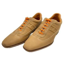 Hermès ***HERMES HERMES Ledersneaker Beige