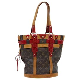 Louis Vuitton-LOUIS VUITTON Monogram Neo Bucket Tote Bag Rouge M95613 Auth LV 50719-Rouge,Monogramme