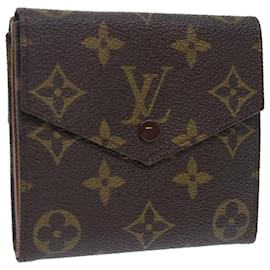 Louis Vuitton-Carteira LOUIS VUITTON Monogram Porte Monnaie Bier Cartes Crdit M61652 Ep de autenticação1325-Monograma