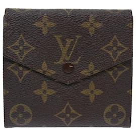 Louis Vuitton-Carteira LOUIS VUITTON Monogram Porte Monnaie Bier Cartes Crdit M61652 Ep de autenticação1325-Monograma