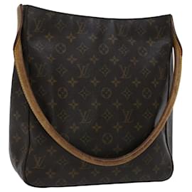 Louis Vuitton-LOUIS VUITTON Monogram Looping GM Shoulder Bag M51145 LV Auth 50921-Monogram