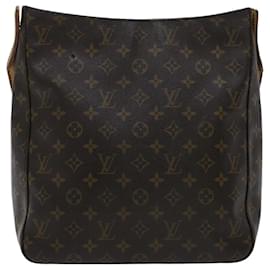 Louis Vuitton-Bolsa de ombro M LOUIS VUITTON Monogram Looping GM51145 Autenticação de LV 50921-Monograma