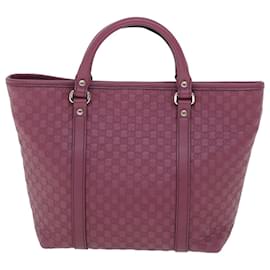 Gucci-GUCCI Micro GG Canvas Hand Bag Pink 297557 Auth yk8174-Pink