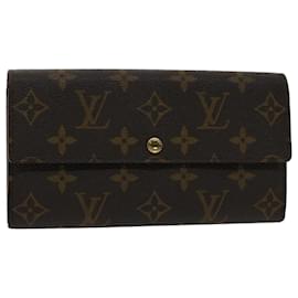 Louis Vuitton-LOUIS VUITTON Monogram Portefeuille Sarah Long Wallet M61734 LV Auth 50891-Monogram